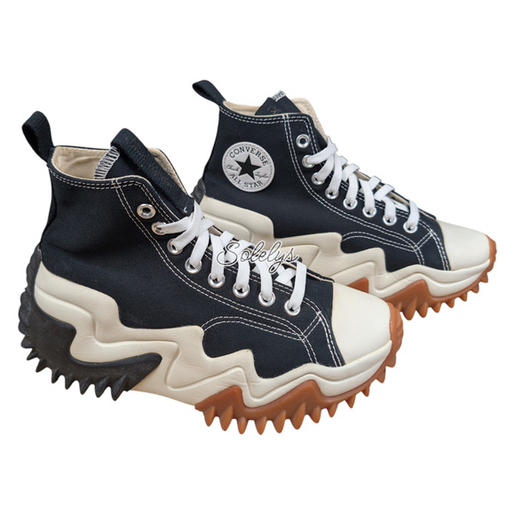 Converse Run Star Motion CX Platform High Top Black White Gum Sneaker Womens 8 - Picture 4 of 10